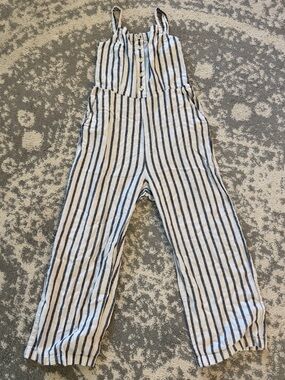 Old Navy White & Navy Striped Women’s Wide-Leg Jumpsuit